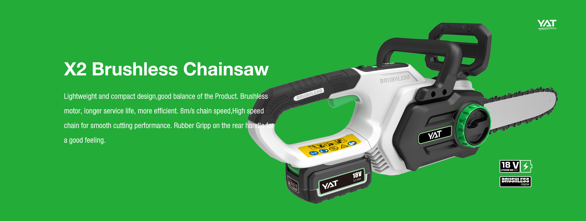 X2 BRUSHLESS CHAINSAW